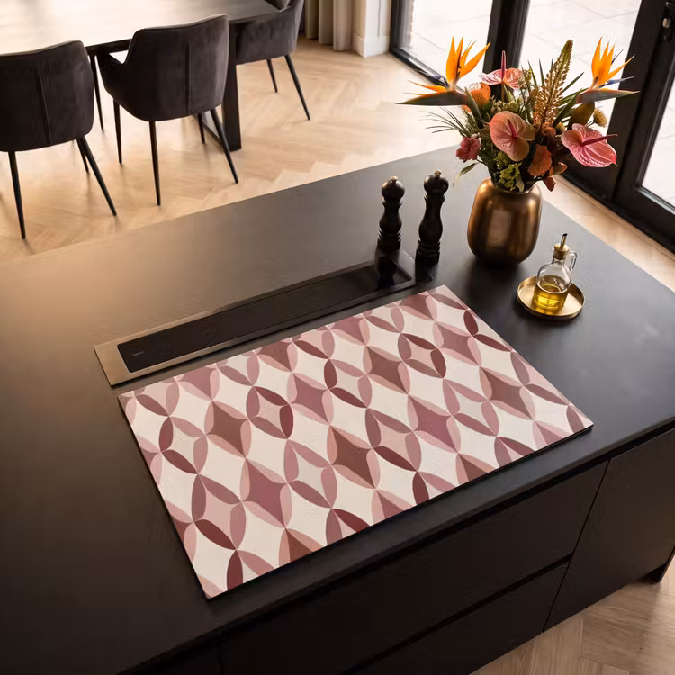 Inductie beschermer - Ovaal - Textuur - Roze — 3