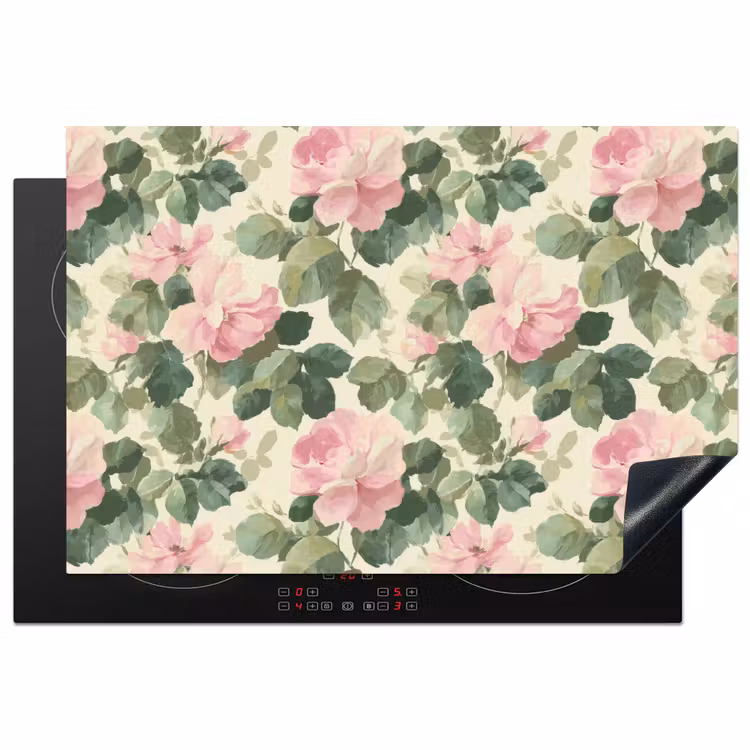 Inductie beschermer - Rozen - Botanisch - Roze — 1