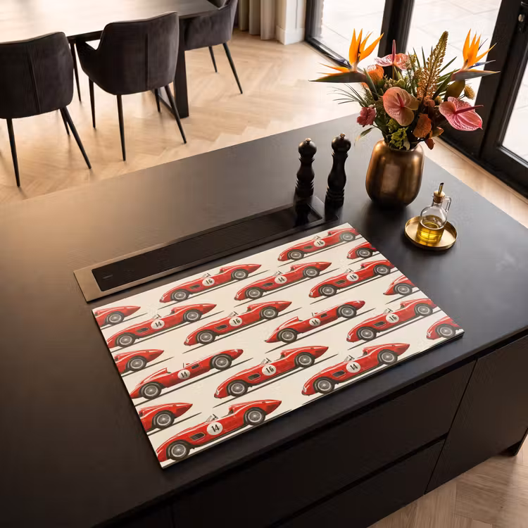 Inductie beschermer - Raceauto - Retro - Rood — 3