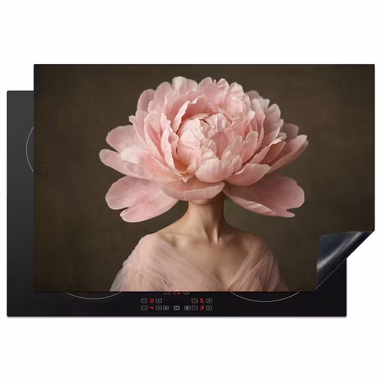 Inductie beschermer - Gezicht - Roos - Roze — 2