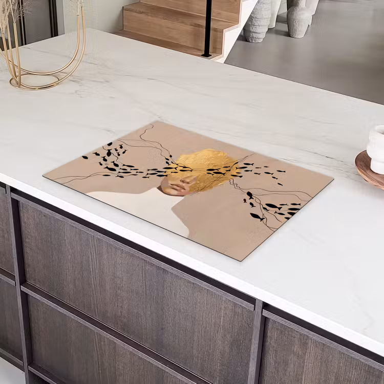 Inductie beschermer - Modern - Vrouw - Goud — 4