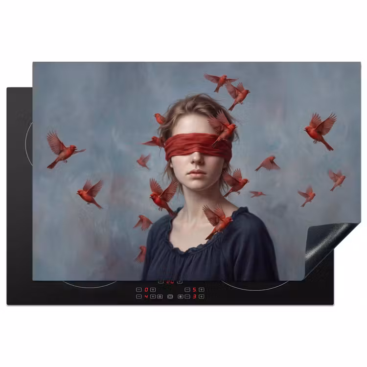 Inductie beschermer - Portret - Krachtig - Rood — 2
