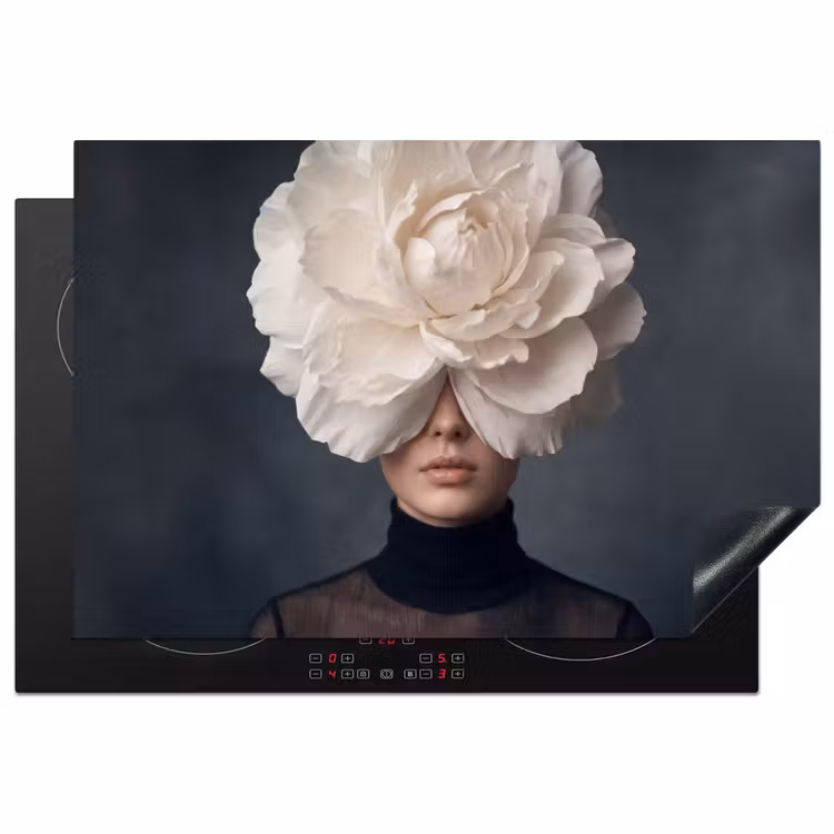 Inductie beschermer - Portret - Mysterieus - Wit — 2