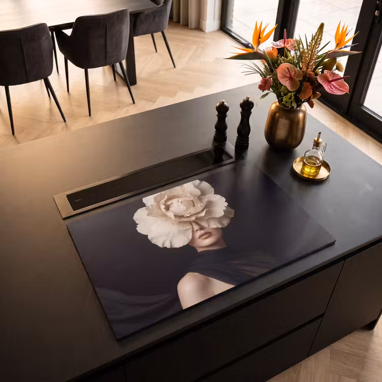 Inductie beschermer - Roos - Tijdloos - Zwart — 3