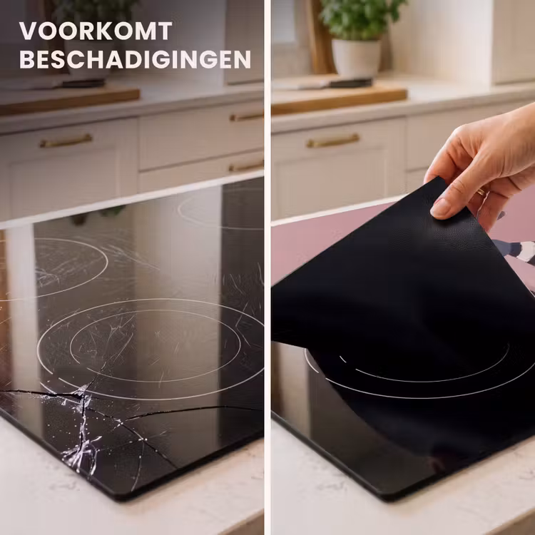 Inductie beschermer - Grafisch - Vrouw - Roze — 1