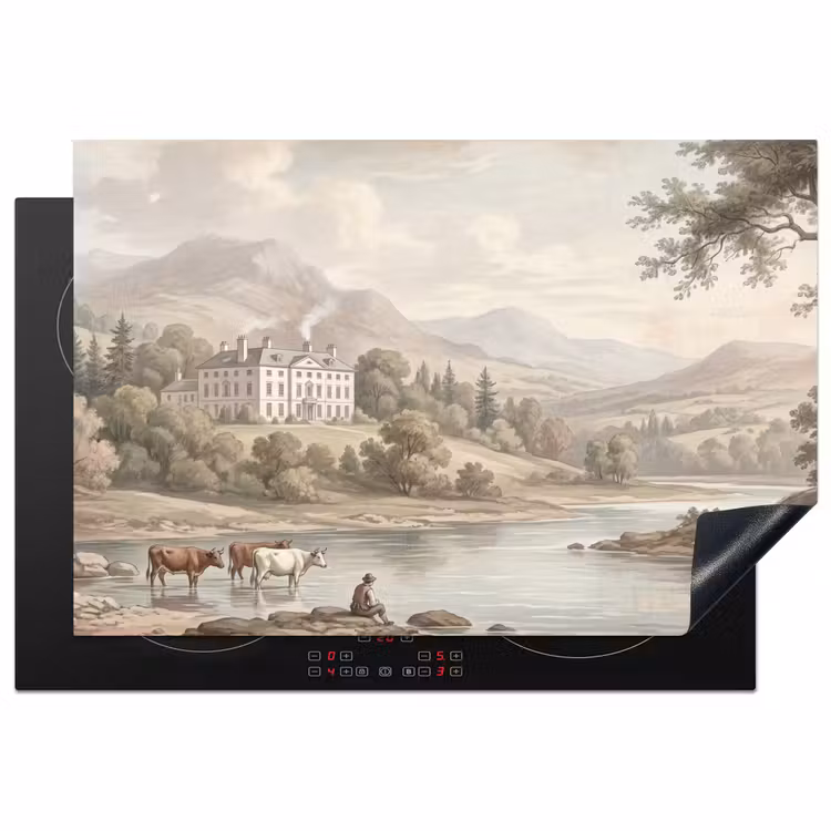 Inductie beschermer - Landhuis - Rivier - Vee — 2