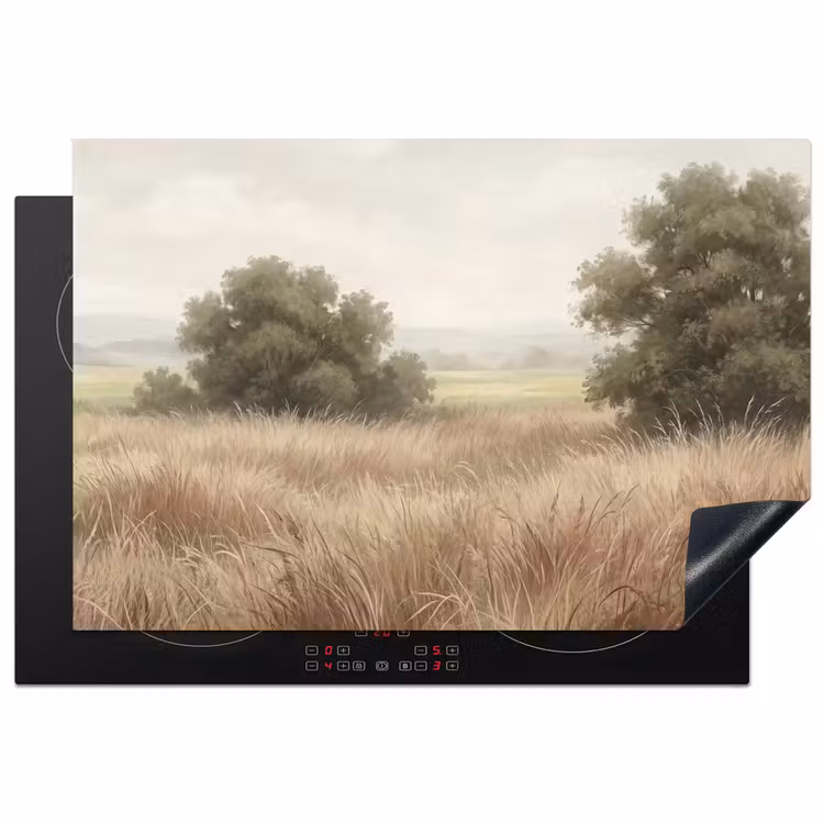 Inductie beschermer - Landschap - Minimalistisch - Beige — 2