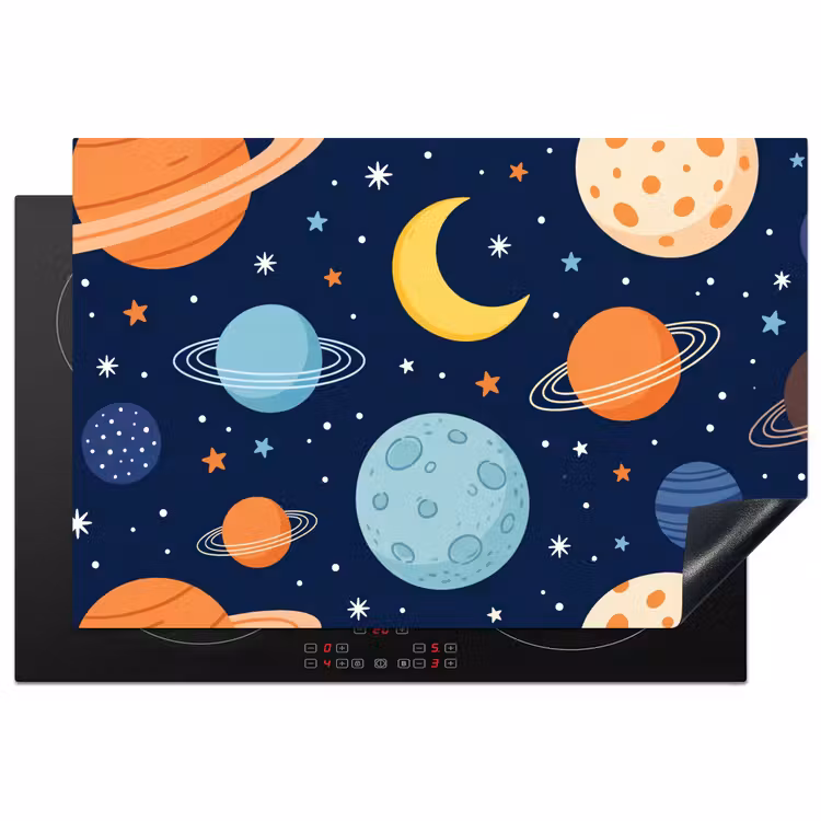 Inductie beschermer - Ruimte - Planeten - Kleurrijk — 2