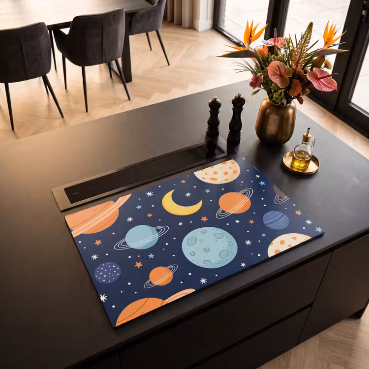 Inductie beschermer - Ruimte - Planeten - Kleurrijk — 3