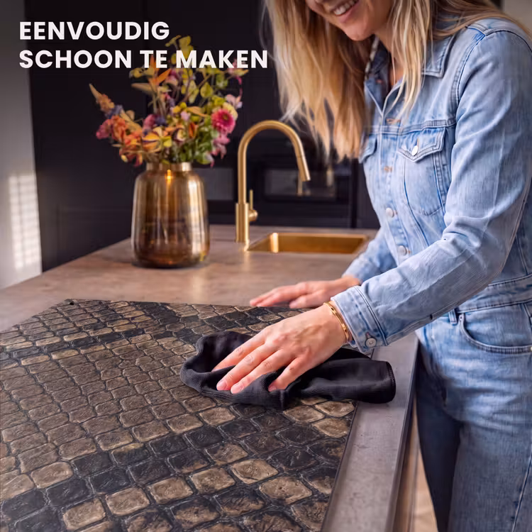 Inductie beschermer en spatscherm (2in1) - Python - Schubben - Brons — 5