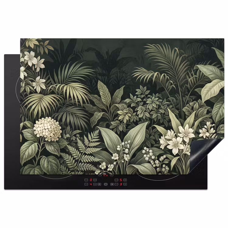 Inductie beschermer - Jungle - Bladeren - Botanisch - Groen — 2