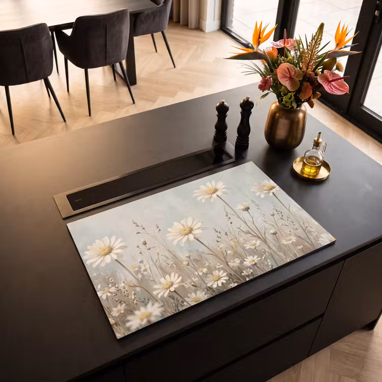 Inductie beschermer - Madelief - Illustratie - Wit — 3