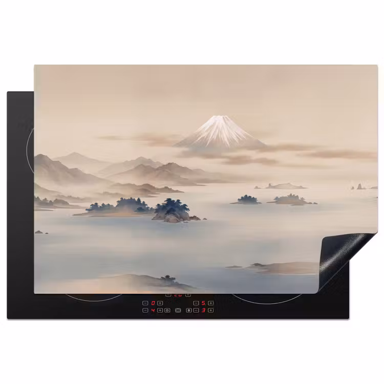 Inductie beschermer - Japans - Landschap - Beige — 2