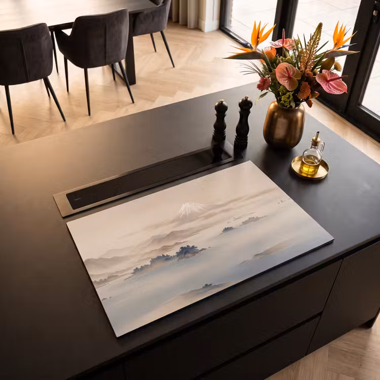 Inductie beschermer - Japans - Landschap - Beige — 3