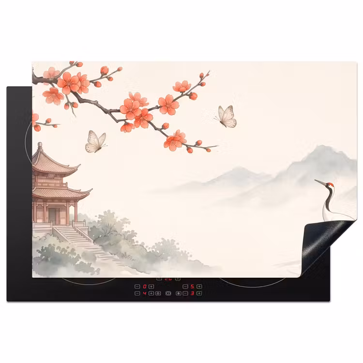 Inductie beschermer - Kraanvogel - Azië - Klassiek — 2