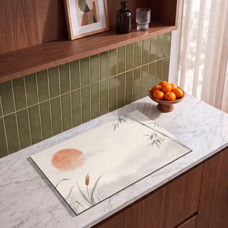 Inductie beschermer - Minimalistisch - Bamboe - Groen — 4