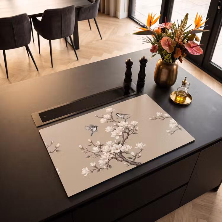 Inductie beschermer - Oosters - Vogels - Beige — 3