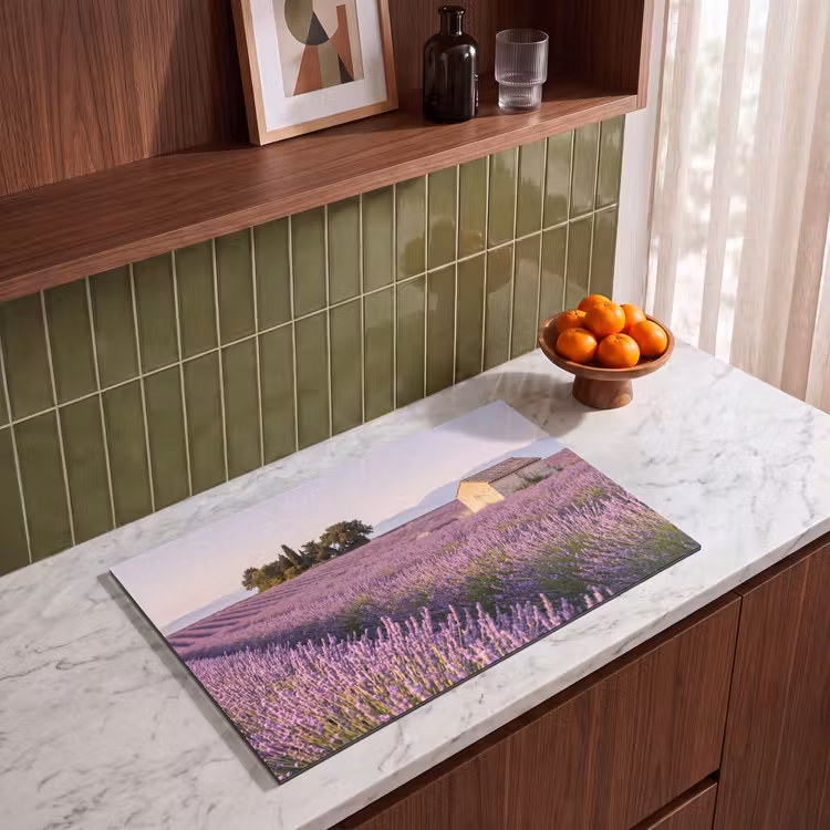 Inductie beschermer - Lavendel - Landschap - Sereen - Paars — 4