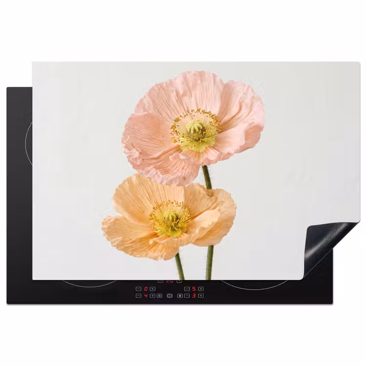 Inductie beschermer - Papavers - Botanisch - Roze — 2