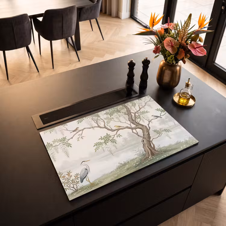 Inductie beschermer - Reiger - Landschap - Groen — 3