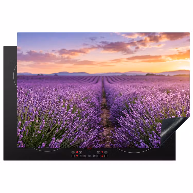 Inductie beschermer - Lavendel - Veld - Natuur - Paars — 2