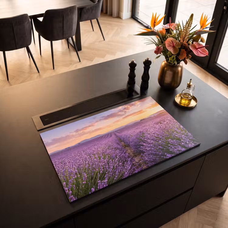 Inductie beschermer - Lavendel - Veld - Natuur - Paars — 3
