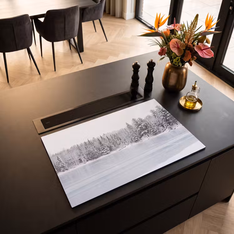 Inductie beschermer - Meer - Dennen - IJs - Winter - Rustgevend — 3