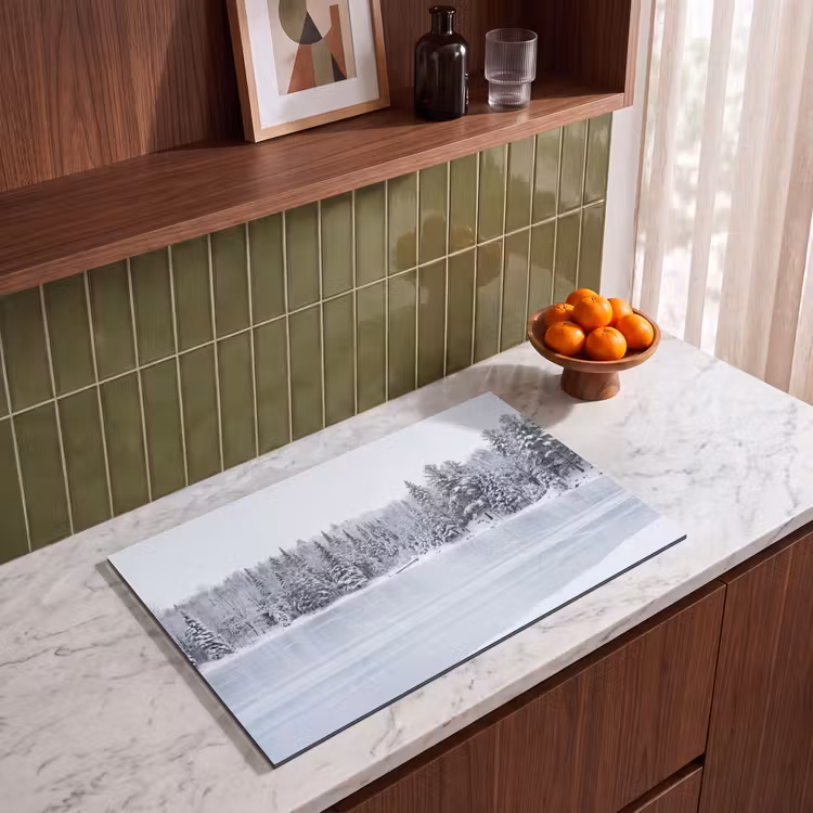 Inductie beschermer - Meer - Dennen - IJs - Winter - Rustgevend — 4
