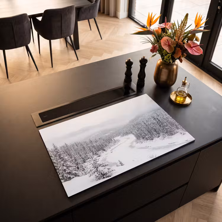 Inductie beschermer - Rivier - Bevroren - Landschap - Winter — 3