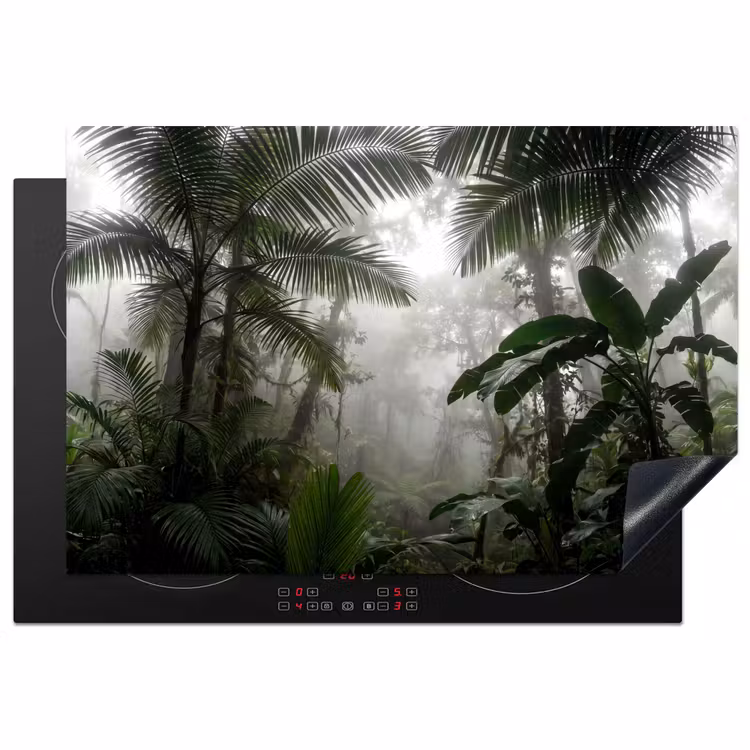 Inductie beschermer - Natuur - Jungle - Mist - Groen - Bladeren — 1
