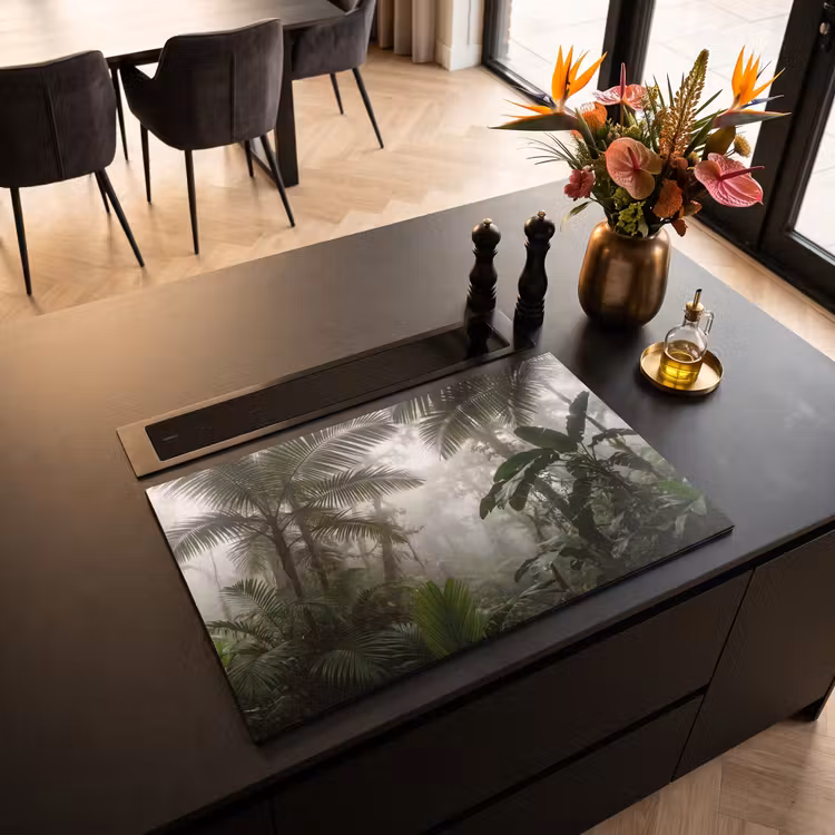 Inductie beschermer - Natuur - Jungle - Mist - Groen - Bladeren — 3