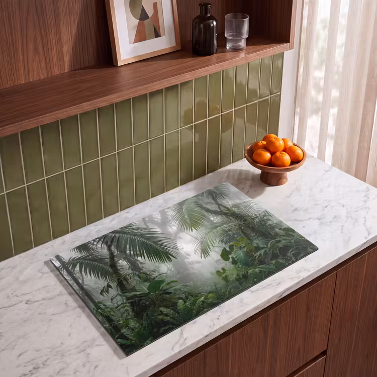 Inductie beschermer - Natuur - Jungle - Mist - Tropisch - Groen — 4