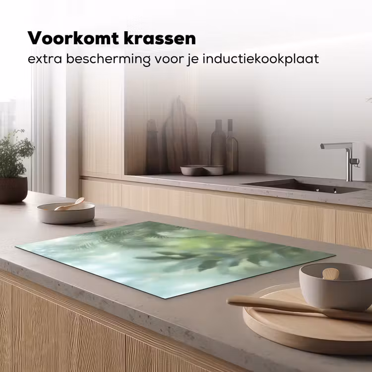 Inductie beschermer - Natuur - Vervaagd - Groen - Abstract - Modern — 2