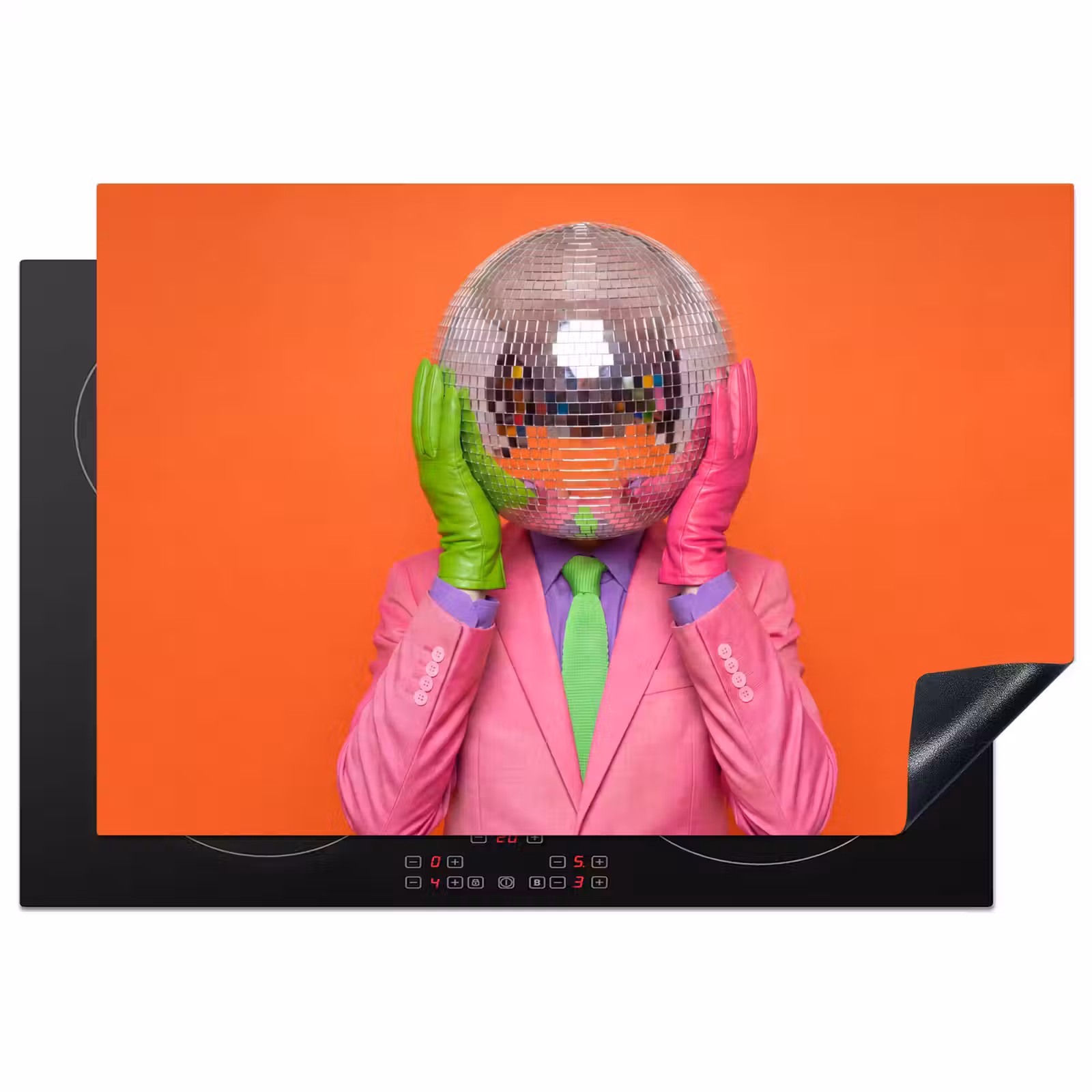 Inductie beschermer - Kunst - Disco bal - Kleurrijk - Modern - Studio — 1