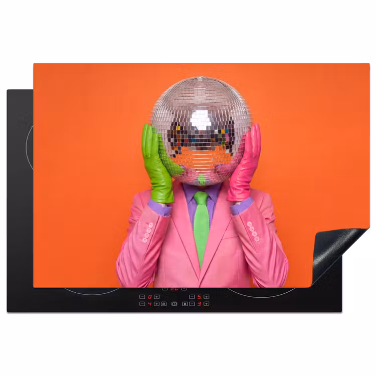 Inductie beschermer - Kunst - Disco bal - Kleurrijk - Modern - Studio — 1