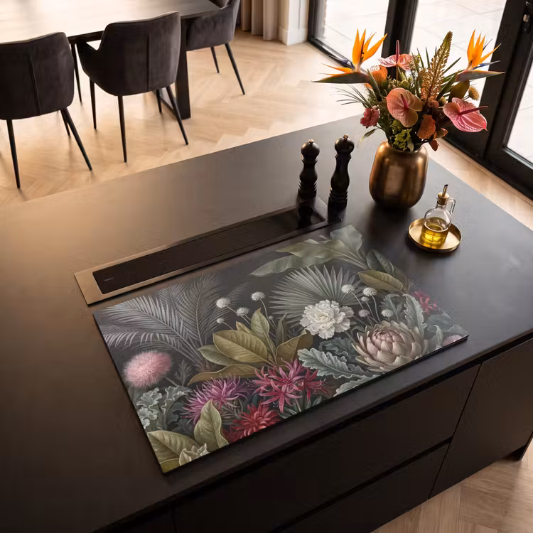 Inductie beschermer - Planten - Tropisch - Botanisch - Donker - Groen — 3