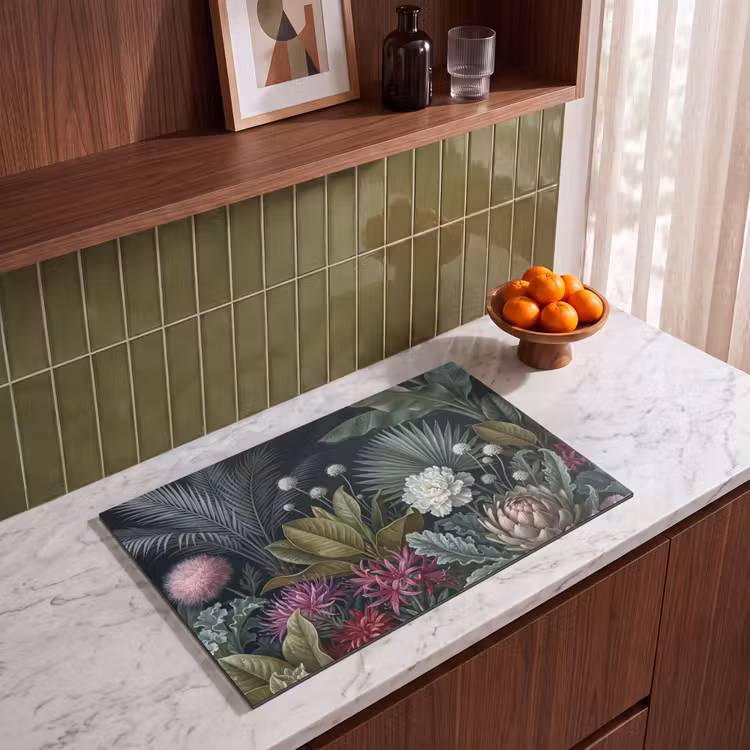 Inductie beschermer - Planten - Tropisch - Botanisch - Donker - Groen — 4