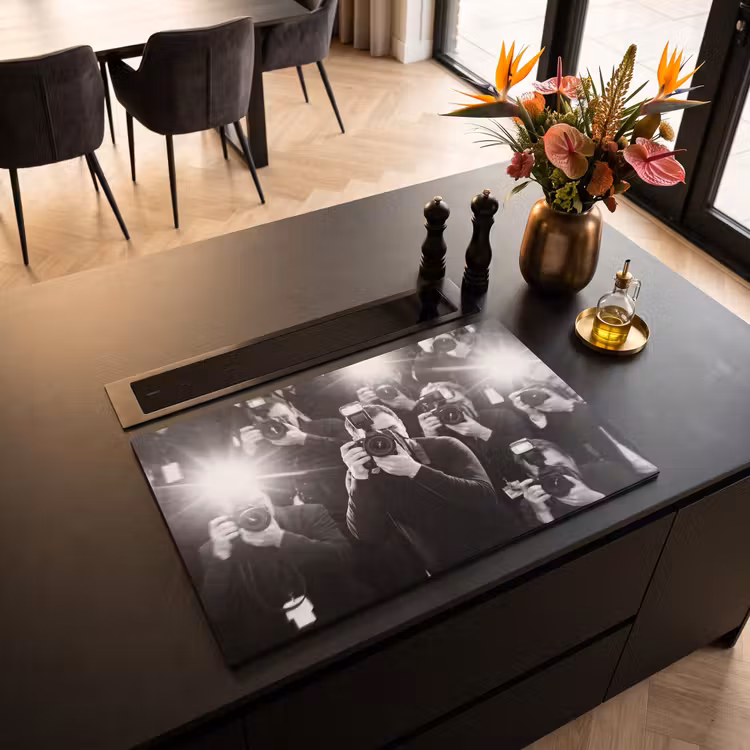 Inductie beschermer - Mensen - Camera - Flitslicht - Zwart-wit - Media — 3