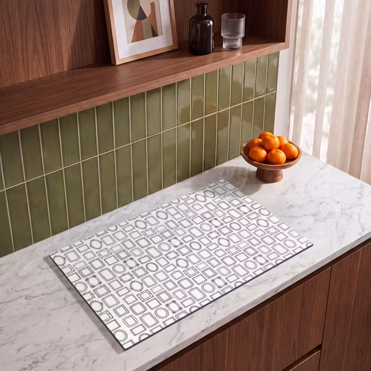 Inductie beschermer - Lijsten - Patroon - Decoratie - Schets - Zwart-wit — 4