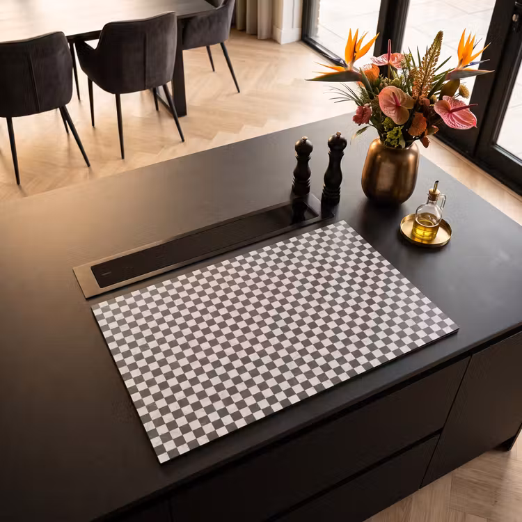Inductie beschermer - Marmer - Patroon - Grijs — 3
