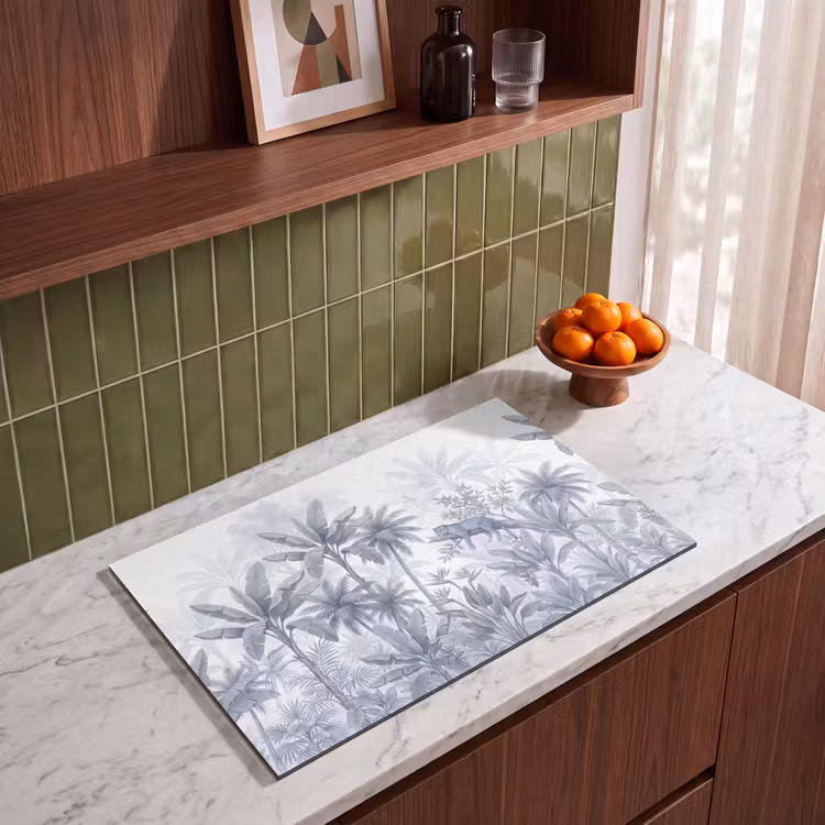 Inductie beschermer - Kat - Tropisch bos - Modern - Grijs — 4