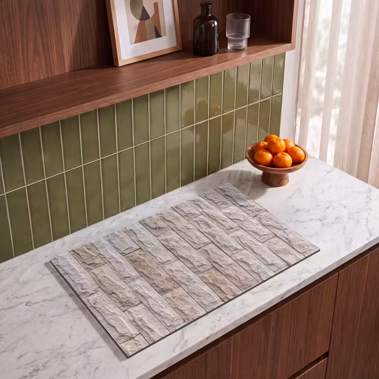 Inductie beschermer - Muur - Steen - Ruw - Beige - Textuur — 4