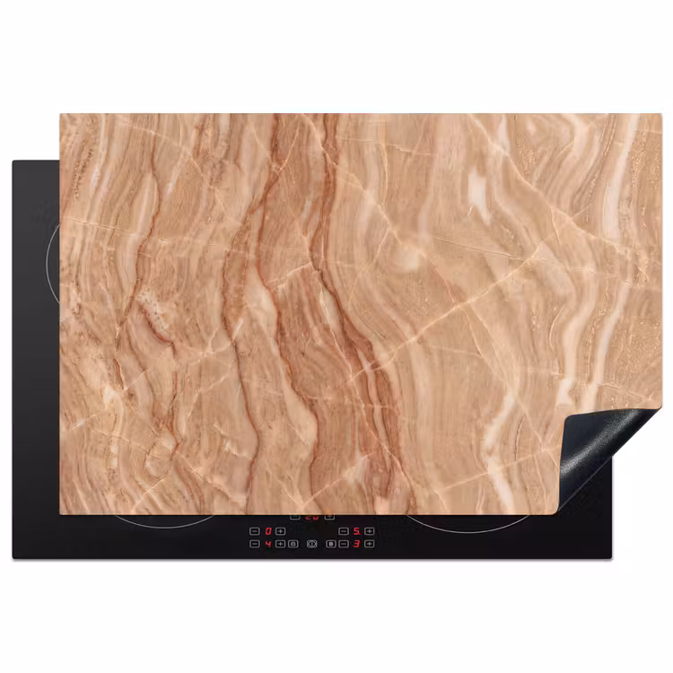 Inductie beschermer - Marmer - Ader - Natuur - Abstract - Beige — 1