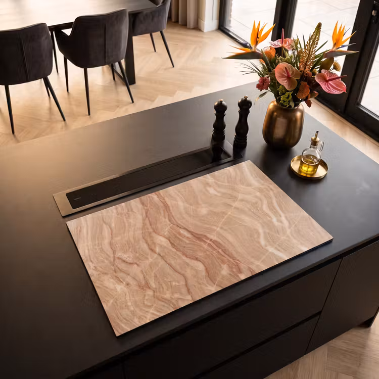Inductie beschermer - Marmer - Ader - Natuur - Abstract - Beige — 3