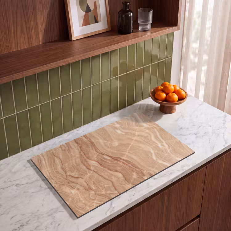 Inductie beschermer - Marmer - Ader - Natuur - Abstract - Beige — 4