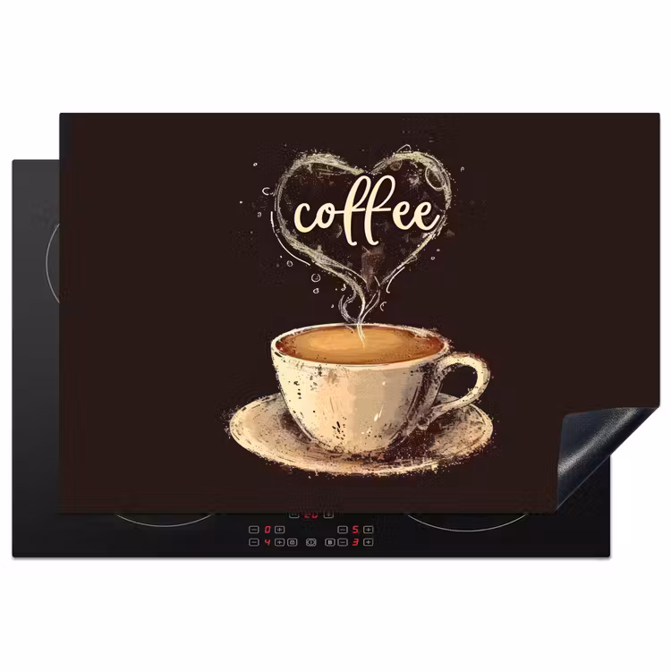 Inductie beschermer - Koffie - Quote - Hartje - Coffee — 2