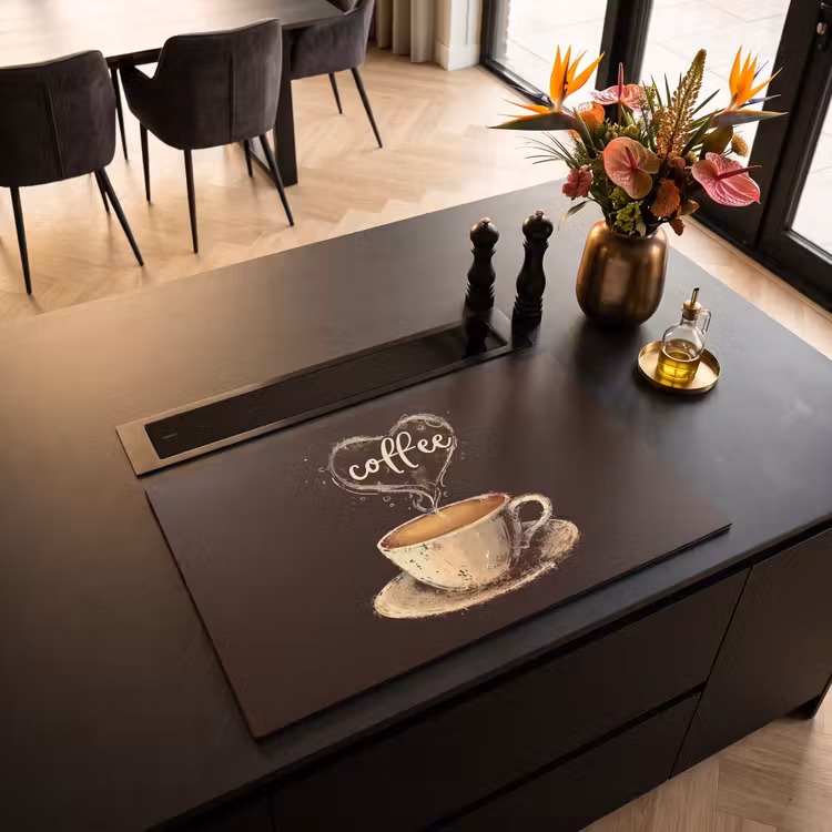 Inductie beschermer - Koffie - Quote - Hartje - Coffee — 3
