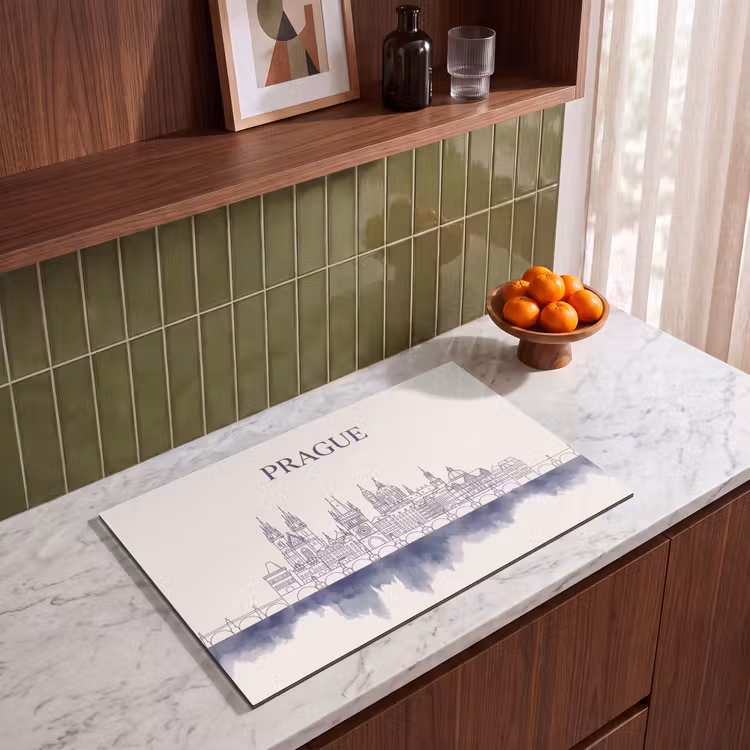 Inductie beschermer - Praag - Skyline - Architectuur - Blauw — 4
