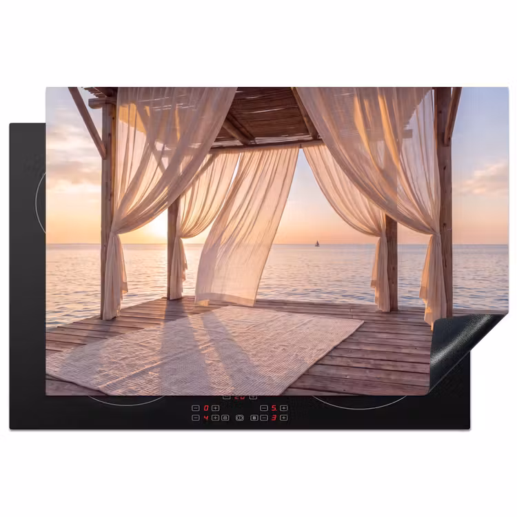 Inductie beschermer - Overkapping - Zee - Zonsondergang - Vakantie - Rust — 1