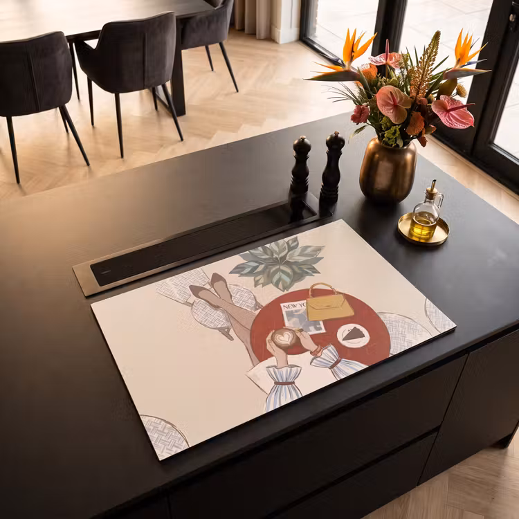 Inductie beschermer - Mensen - Cafe - Koffie - Stadsleven - Modern — 3